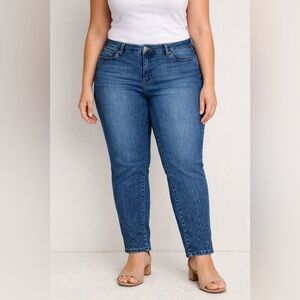 New Avenue Denim Skinny 26 A Blue Denim Women's Jeans Stretch